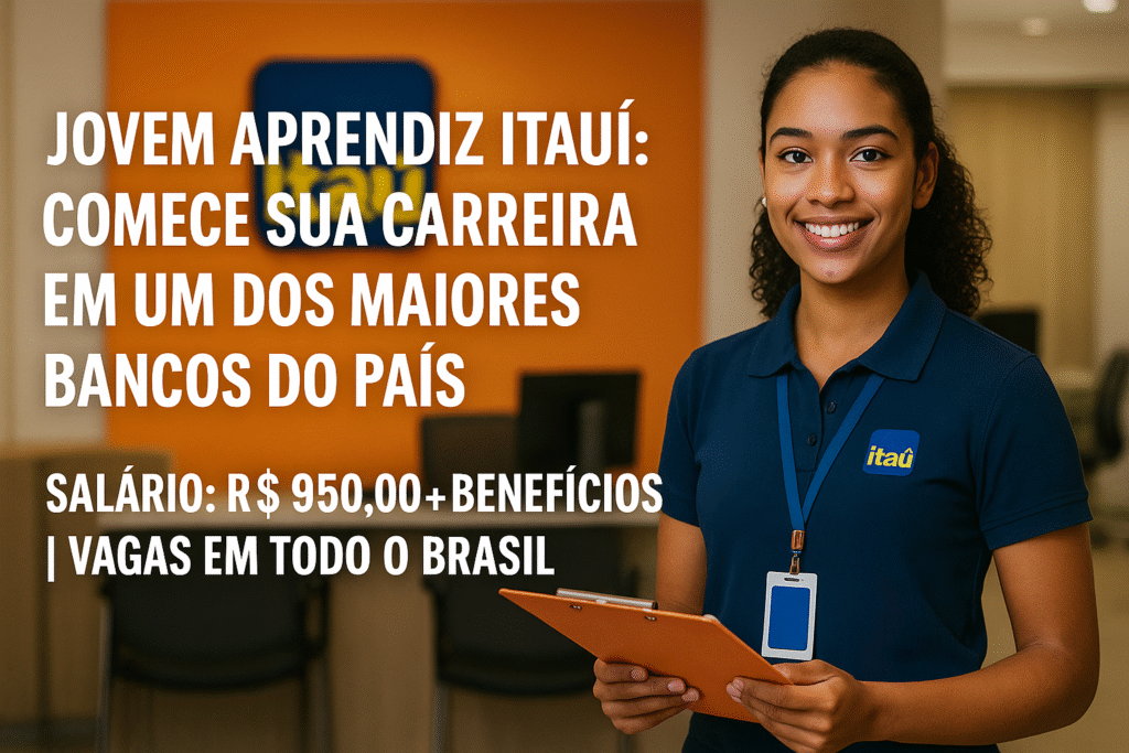 Jovem Aprendiz Itaú 2025: Comece Sua Carreira em um dos Maiores Bancos do Brasil